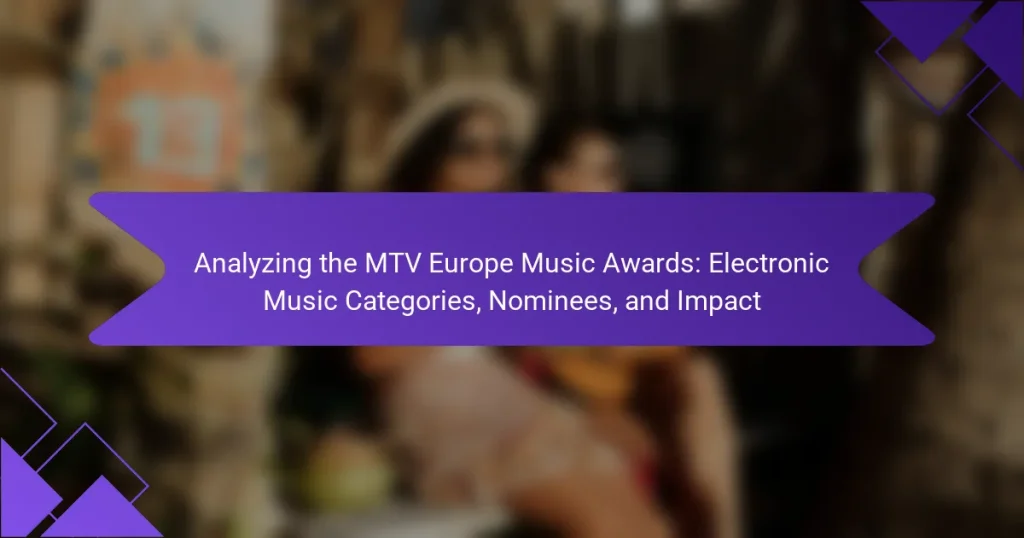 Analyzing the MTV Europe Music Awards: Electronic Music Categories, Nominees, and Impact