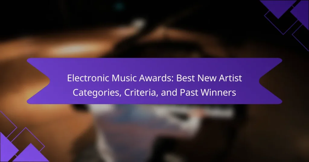 Electronic Music Awards: Best New Artist Categories, Criteria, and Past Winners