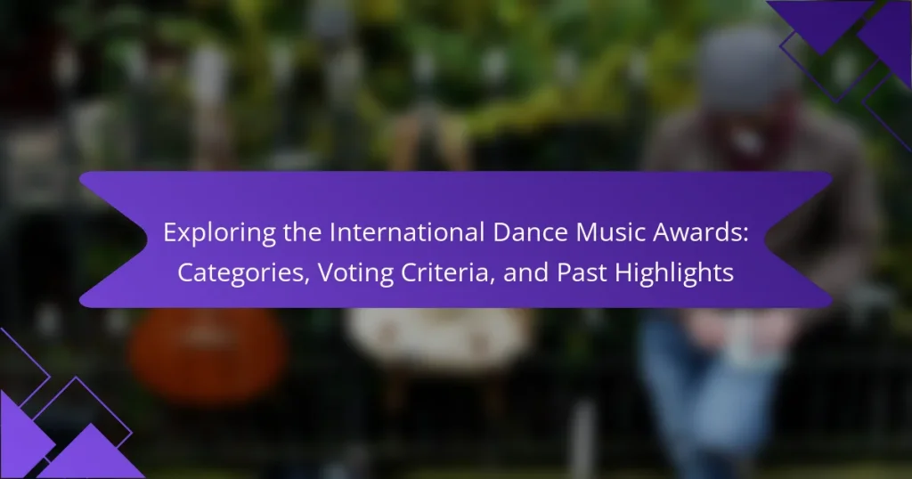 Exploring the International Dance Music Awards: Categories, Voting Criteria, and Past Highlights