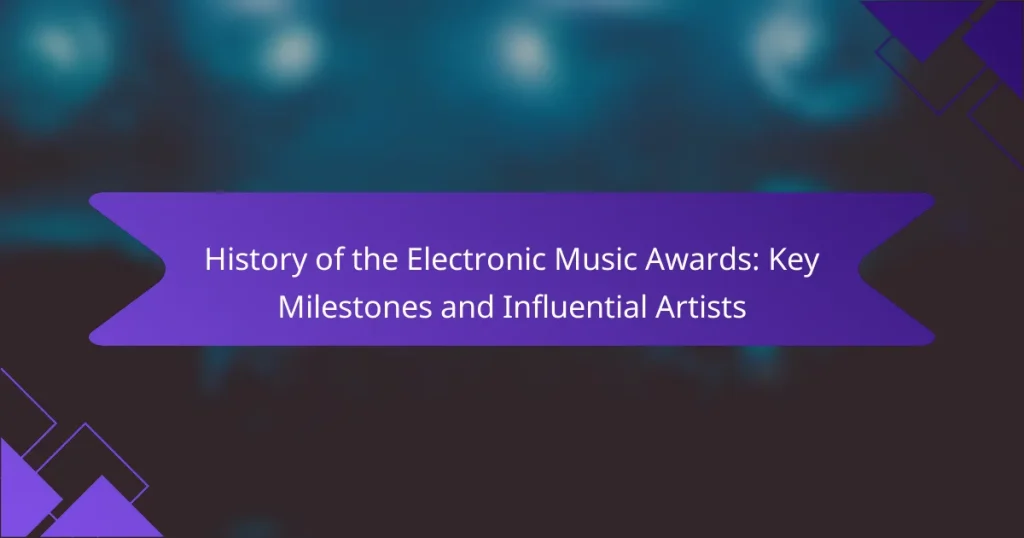 History of the Electronic Music Awards: Key Milestones and Influential Artists