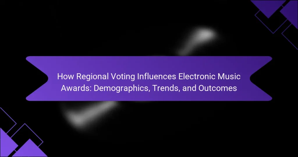 How Regional Voting Influences Electronic Music Awards: Demographics, Trends, and Outcomes