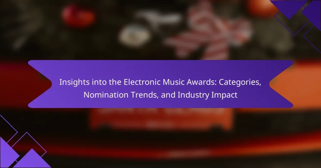 Insights into the Electronic Music Awards: Categories, Nomination Trends, and Industry Impact
