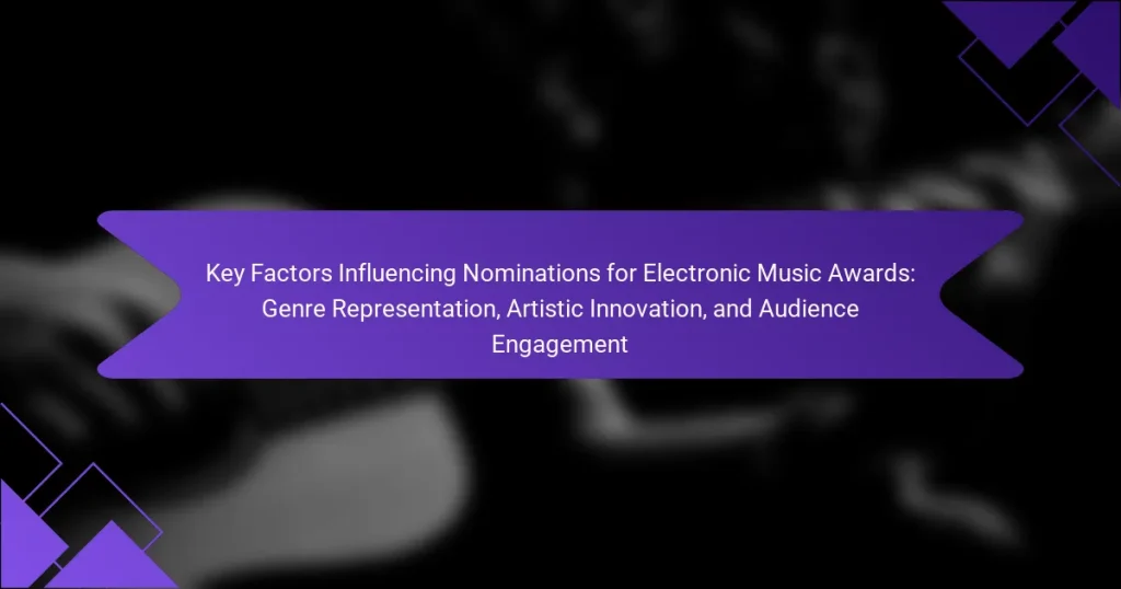 Key Factors Influencing Nominations for Electronic Music Awards: Genre Representation, Artistic Innovation, and Audience Engagement