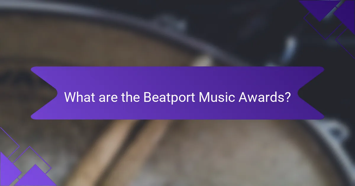 What are the Beatport Music Awards?