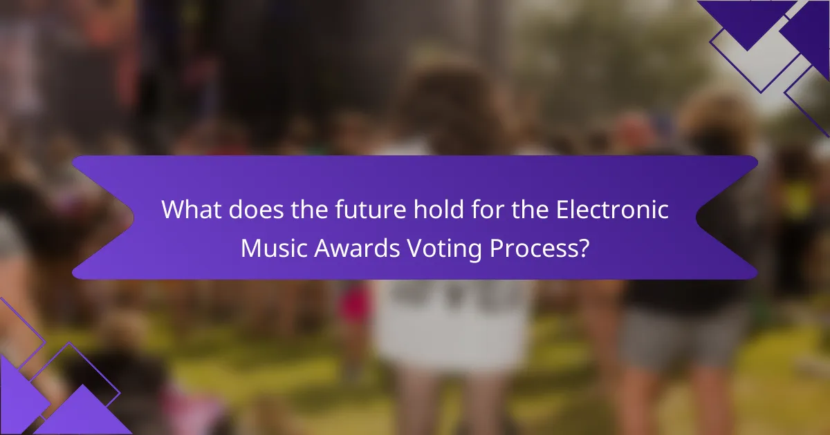 What does the future hold for the Electronic Music Awards Voting Process?