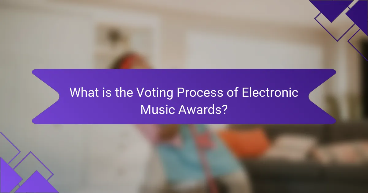 What is the Voting Process of Electronic Music Awards?